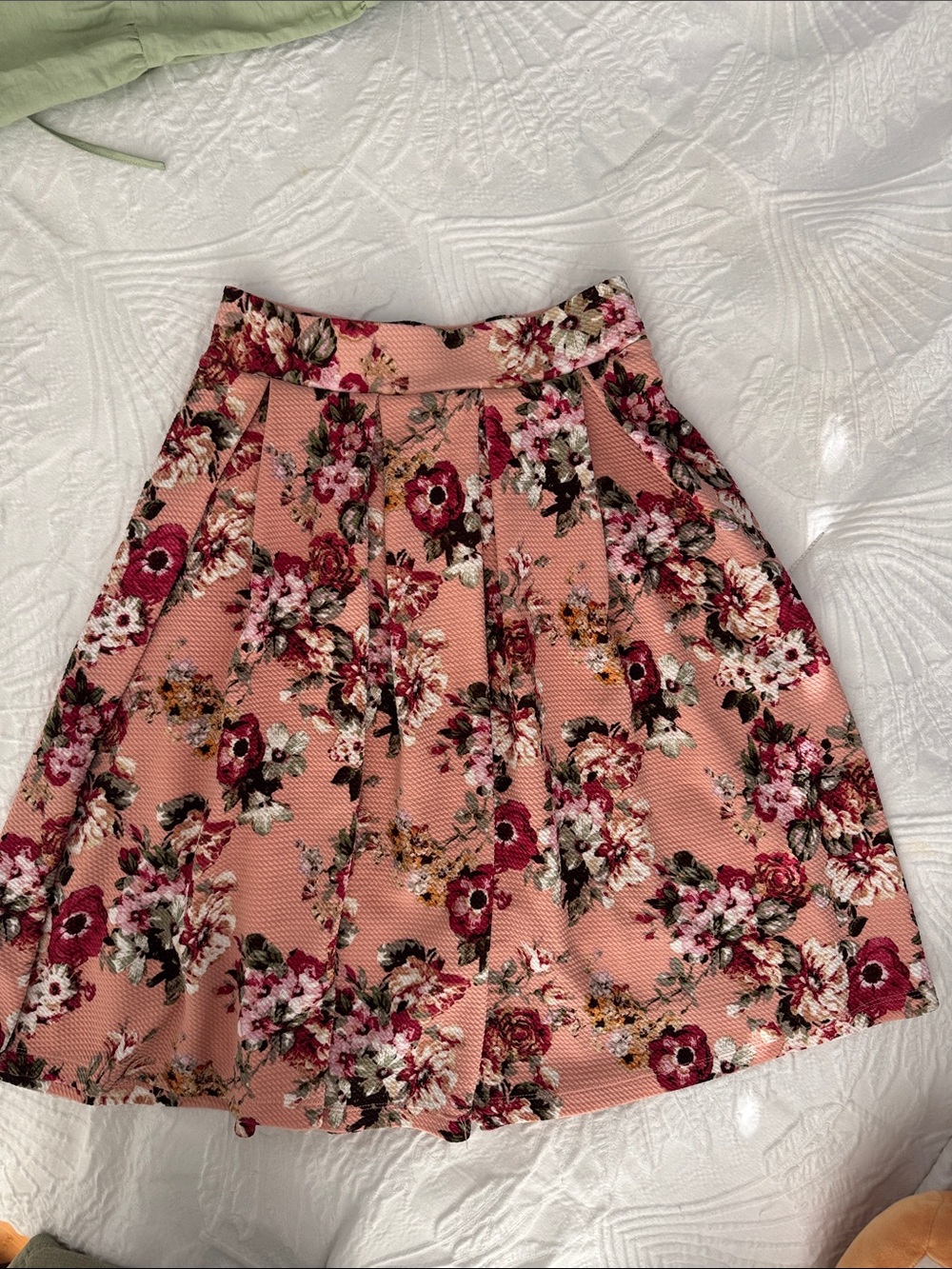 Midi floral skirt